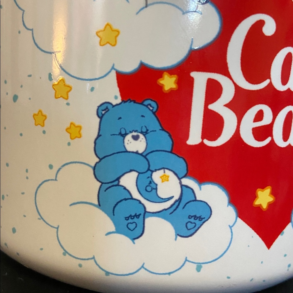 New Care Bears White Mug with Red Heart and Multicolor Rainbow Bears - Picture 6 of 13